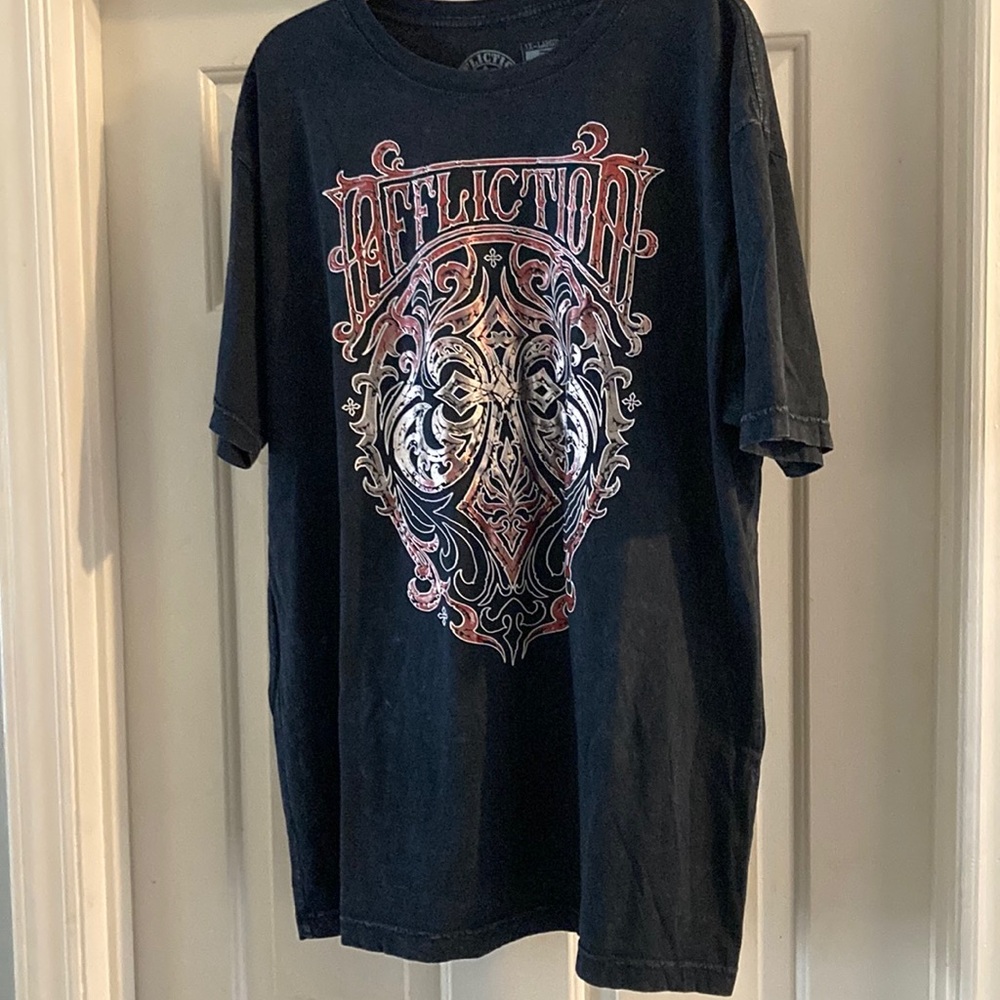 Affliction Black Graphic Men's Shirt NEW!